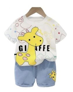 I.T T-shirt and Short Set for Baby Boys & Baby Girls, Printed Half Sleeves Clothing Set for Kids
