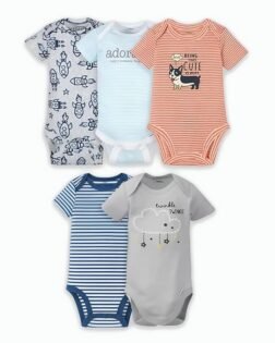 LUAY 100% Organic Cotton Onesie Jumpsuit for Newborns & Infants | Ultra-Soft Bodysuit Romper With Multiple Prints & Designs