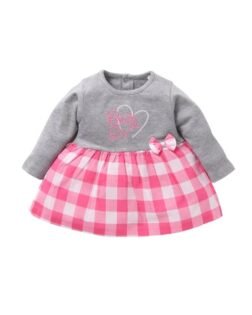 Baby GO Baby-Girl's Cotton A-Line Knee-Length Dresses