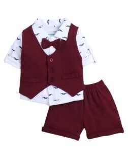 BUMZEE Boy's Cotton Casual Formal Set