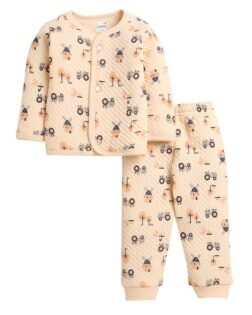 BUMZEE Boy's Cotton Full Sleeves Polyfill Winter Wear Pajama Set (Peb9817)