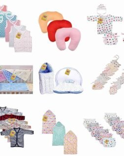 Fareto Baby's Cotton Clothing Combo Pack of 9