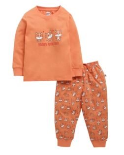 BUMZEE Boys Cotton Full Sleeves T-Shirt & Pyjama Set (Peb10384391)