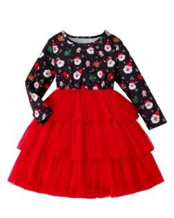 TAGAS Dress for Girls II Baby Girl Dress|| Frock Girls Infants Casual wear for Kids Dresses and Jump Suite Round Neck Full Sleeve Dress for Girls