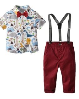Hopscotch Boys Cotton Blend Printed Formal Set