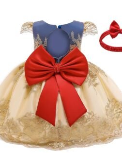NNJXD Toddler Princess Flower Dress Baby Girls Birthday Party Dresses