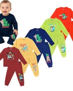 Baby Full Sleeve Tshirt Clothes Set with Full Pant for Boys & Girls |2 Years Boy Clothes|Kids Pajamas Boys & Girls| Tshirt Combo for Kids Boys |Baby Nigh Wear