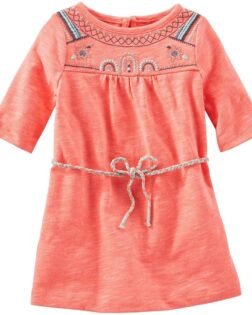 OshKosh B'Gosh Baby Girls' Embroidered Knit Dress (Baby)