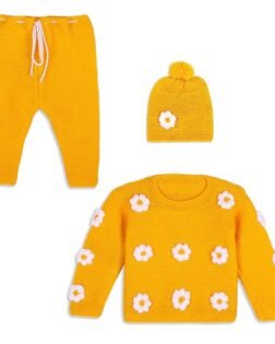 Handmade Crochet Knitted Cord Set Pyjamas Sweater for Baby Boys & Girls Wedding New Born Showers Photography 0-24 Months in