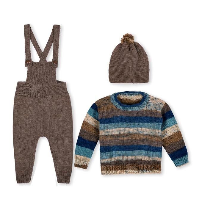 Handmade Crochet Knitted Multicolor Bib Pyjamas Sweater Set with Cap for Baby Boys & Girls for Birthday Wedding Party New Born Showers Photography 0-24 Months.