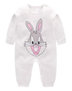 Newborn Baby Rompers Cotton Long Sleeve Baby Boys Girls Clothes Jumpsuit 66 Light Pink