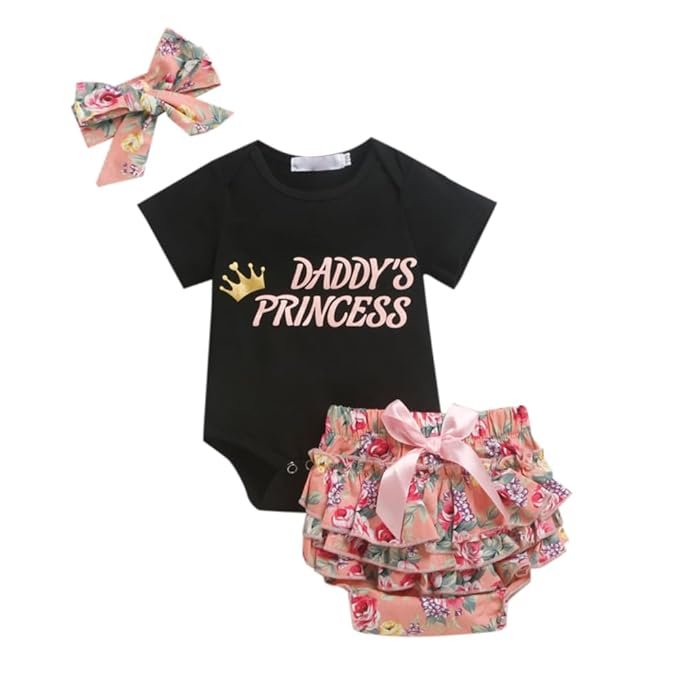 Hopscotch Girl's Cotton Printed All-Over Print T-Shirt And Shorts Set