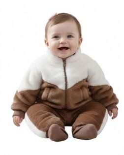 BOOSTY Two-Tone Fleece Winter Set for Toddlers, Full Zip Jacket and Pants with Pockets Set