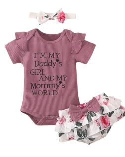 Hopscotch Girl's Cotton Printed Polyester Skirt Set