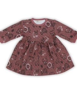 A toddler thing Quilted Frock and Pant Set for Kids - Warm & Cozy 2-Piece Outfit, Soft & Lightweight Fabric, Adorable Patterns, Perfect Winter Wear for Girls