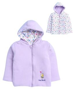 BUMZEE Baby Girls Cotton Standard Length Full Sleeves Reversible Padded Jacket (Peb9967)