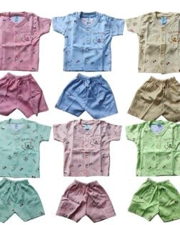 Baby Boys & Girls Clothing Set | Soft Cotton Top & Shorts Set for Infants | PACK OF- 6 | 2PAIR OF EACH | 0-6 MONTH